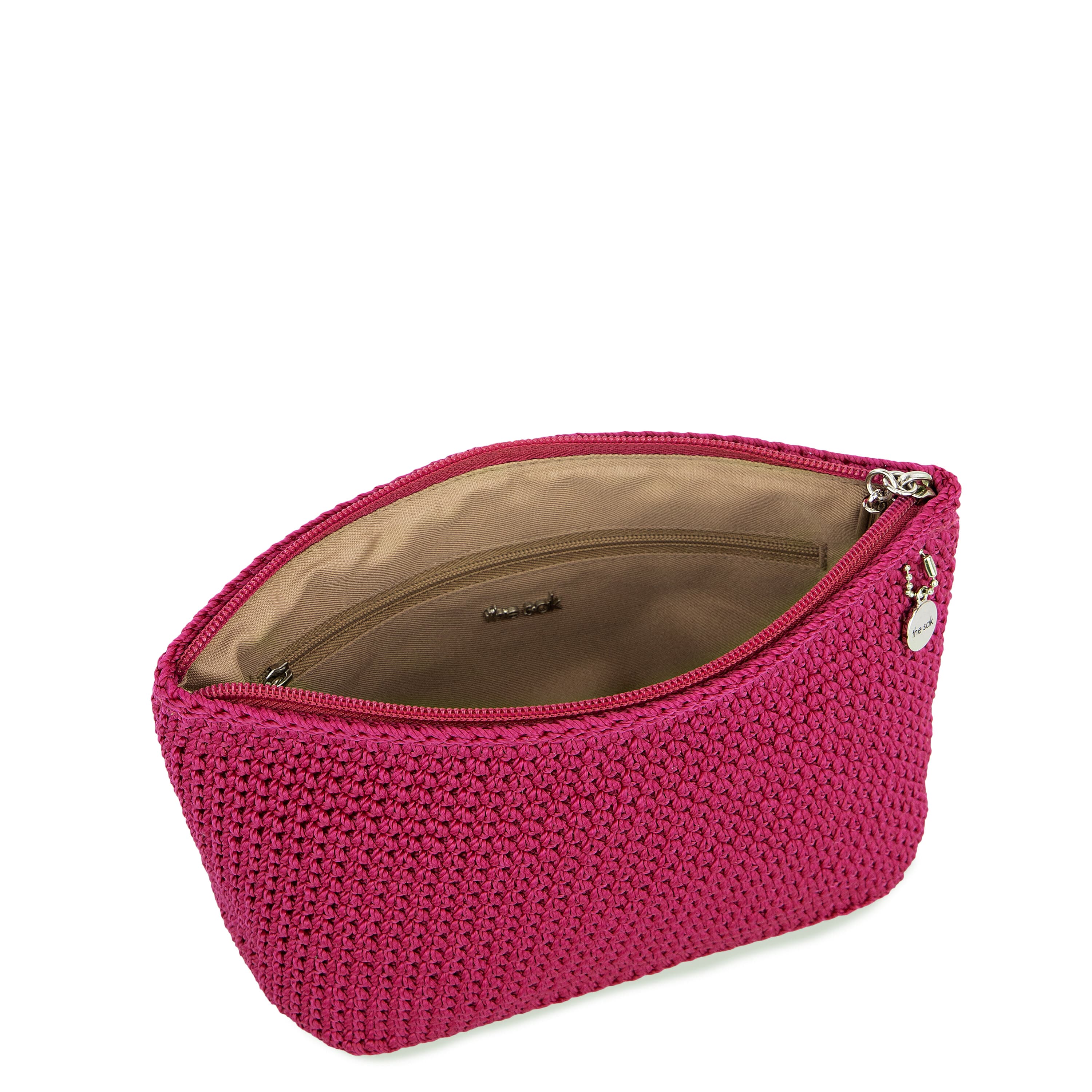The Sak Essential Pouch - Hand Crochet - Pinkberry