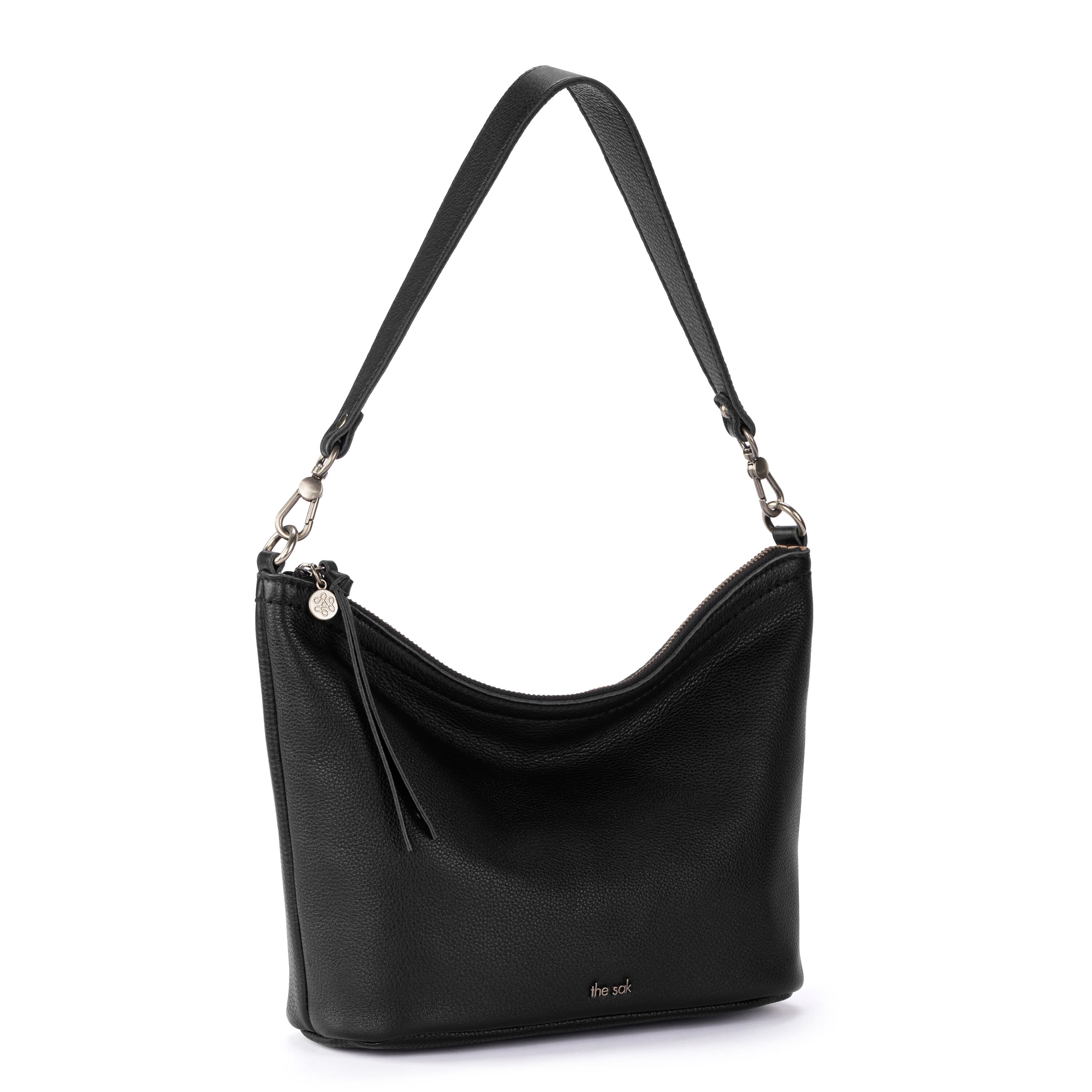 Jasmine Small Hobo Bag in Black Leather – The Sak