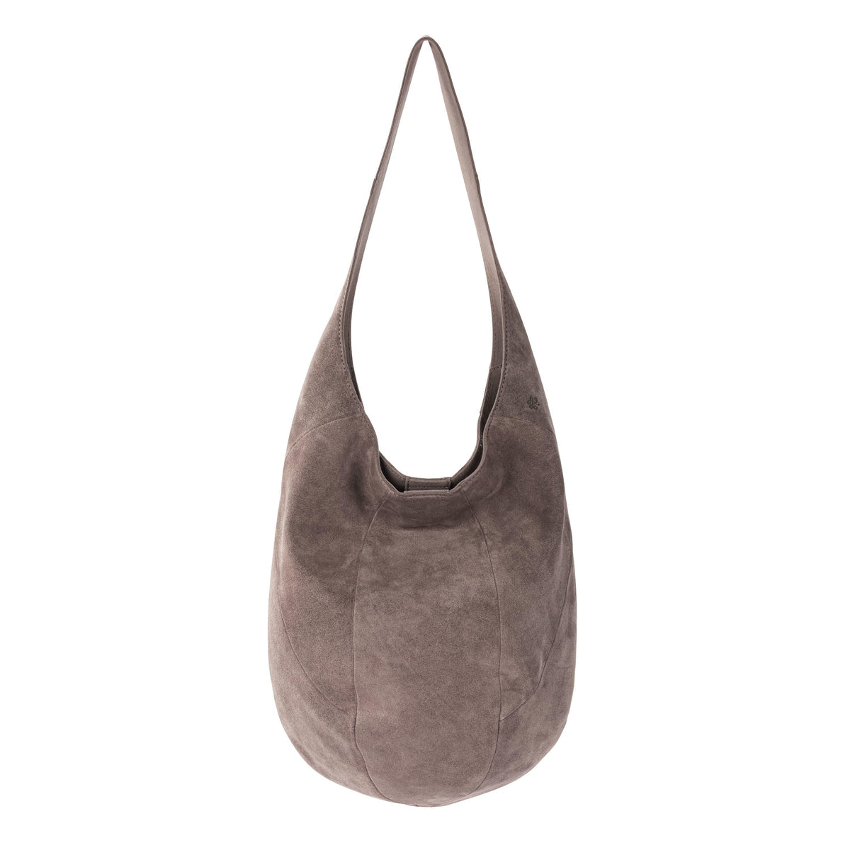 120 Hobo Bag in Mushroom Suede