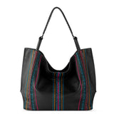 The Sak Los Feliz Large Tote - Leather - Black Multi Seminyak