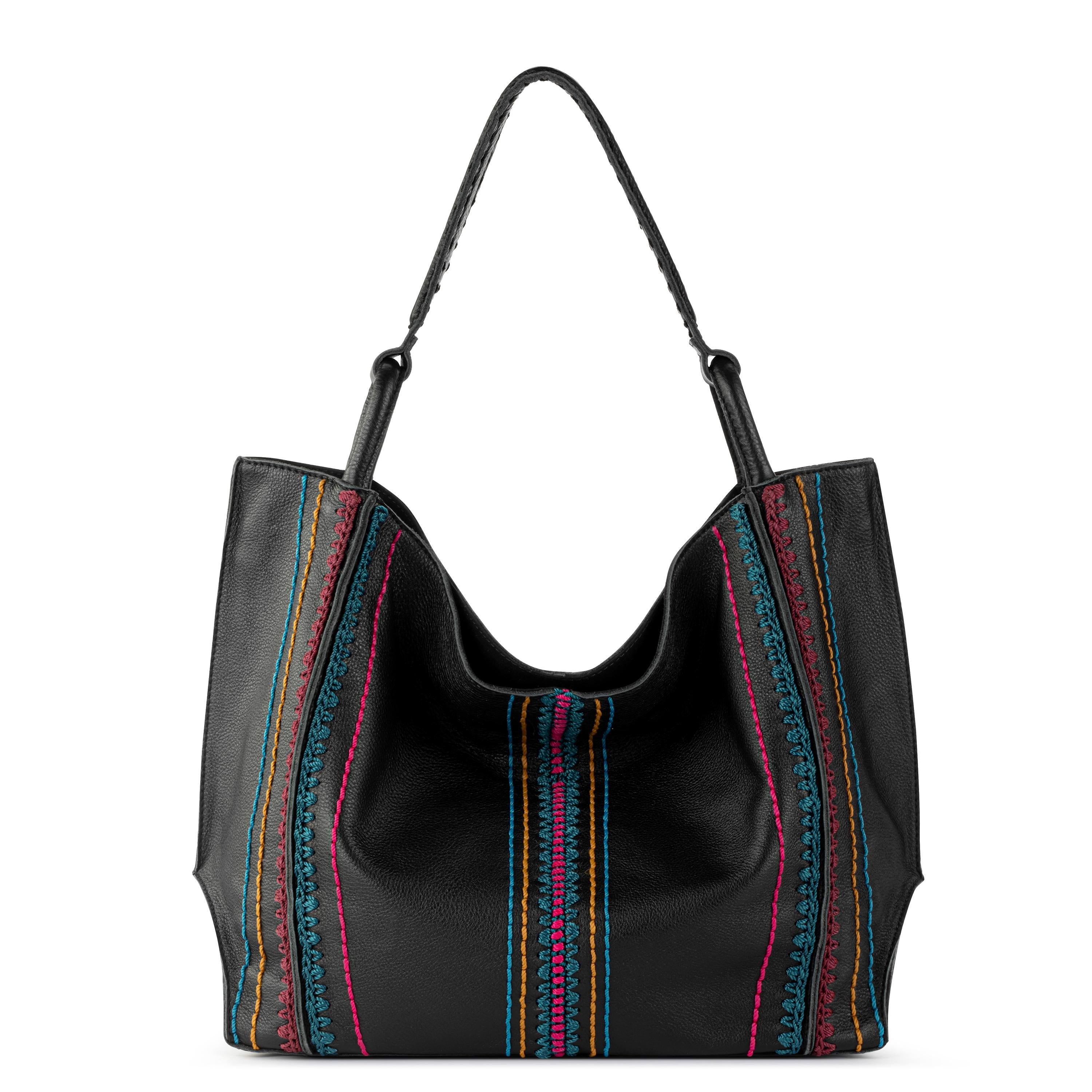The Sak Los Feliz Large Tote - Leather - Black Multi Seminyak