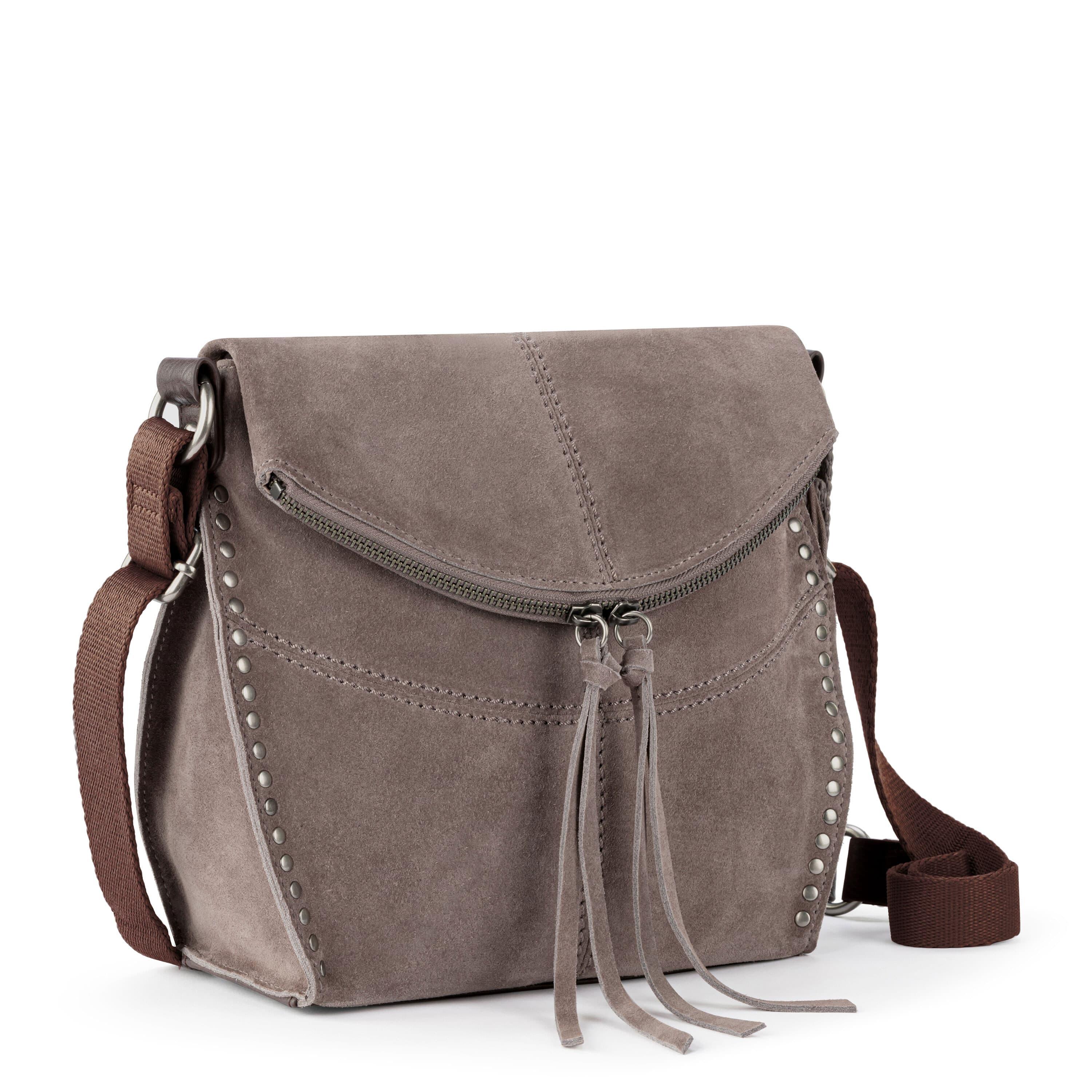 The Sak Silverlake Flap Crossbody - Leather - Mushroom Suede