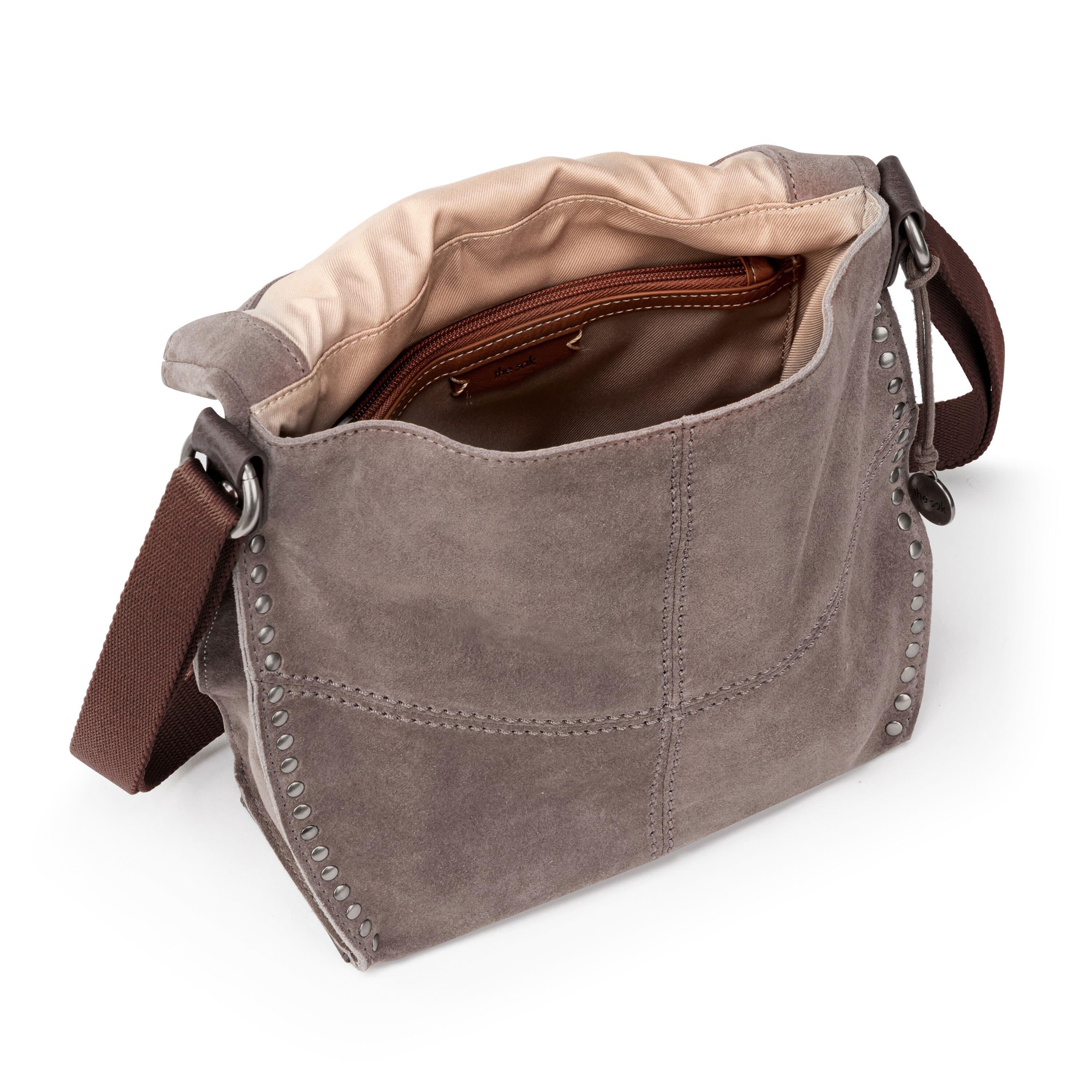 The Sak Silverlake Flap Crossbody - Leather - Mushroom Suede