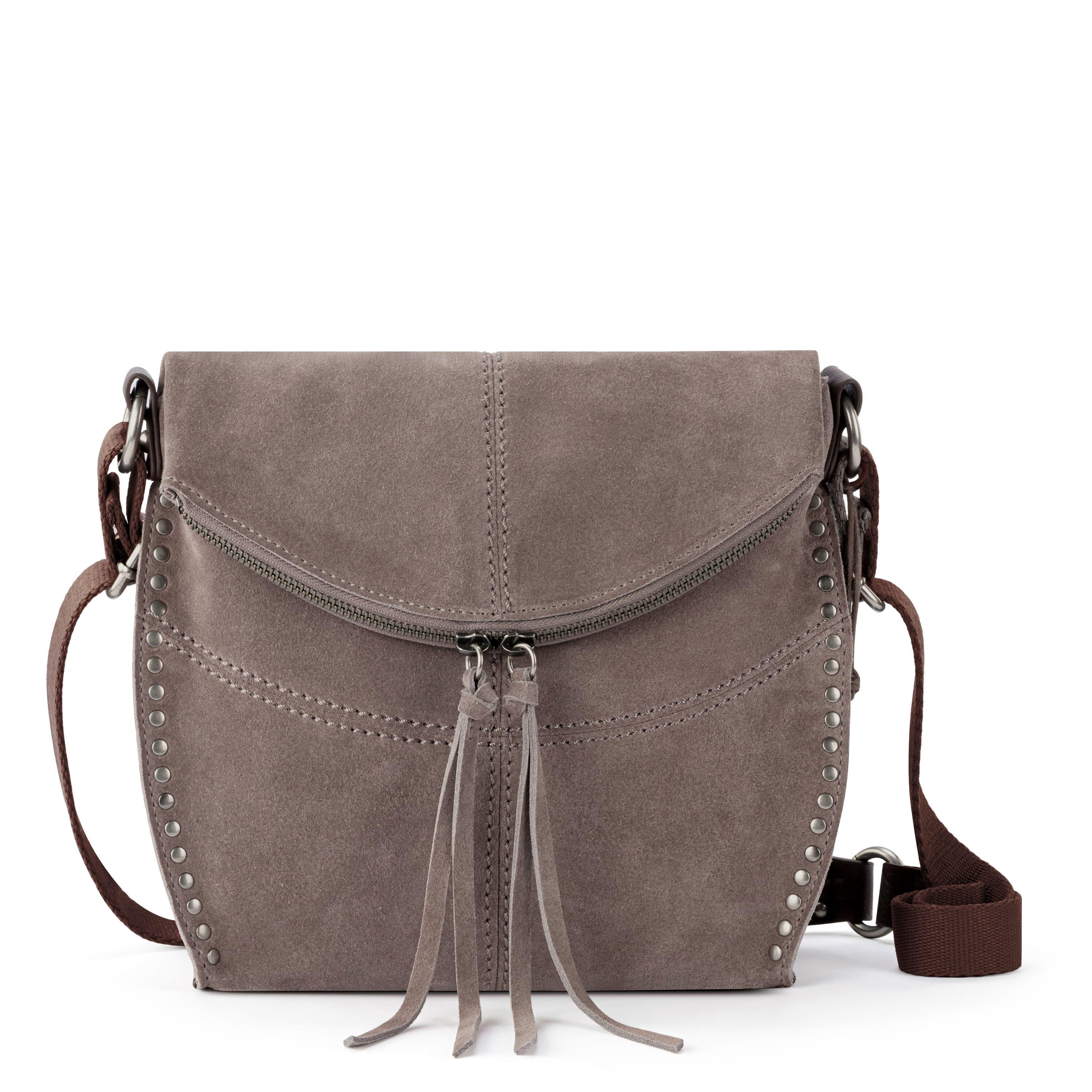 The Sak Silverlake Flap Crossbody - Leather - Mushroom Suede