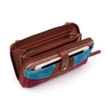 The Sak Iris Smartphone Wallet - Leather - Suede Multi Patch