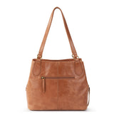 The Sak Melrose Satchel - Leather - Tobacco Floral Embossed