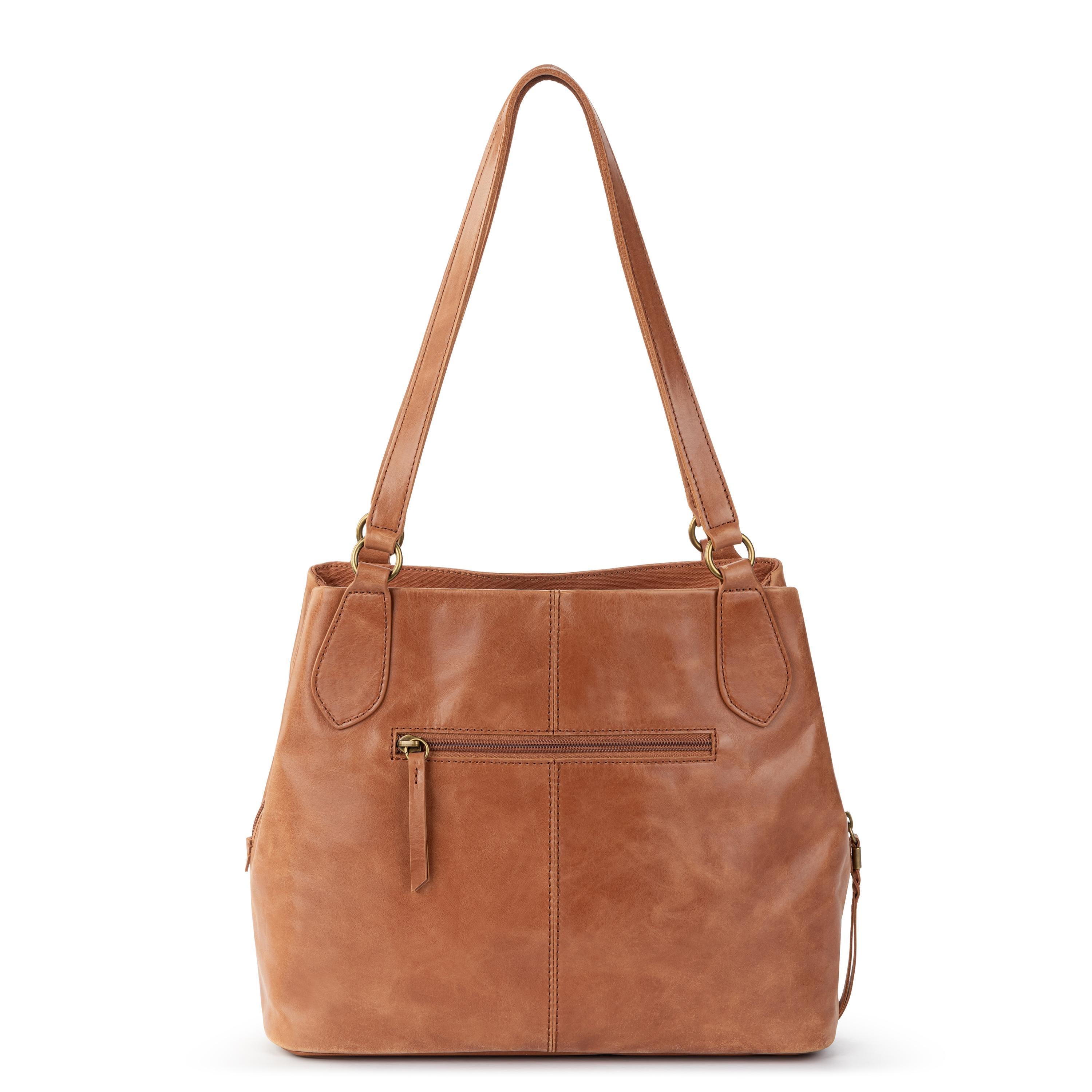 The Sak Melrose Satchel - Leather - Tobacco Floral Embossed