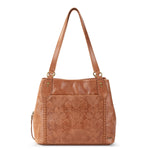 The Sak Melrose Satchel - Leather - Tobacco Floral Embossed