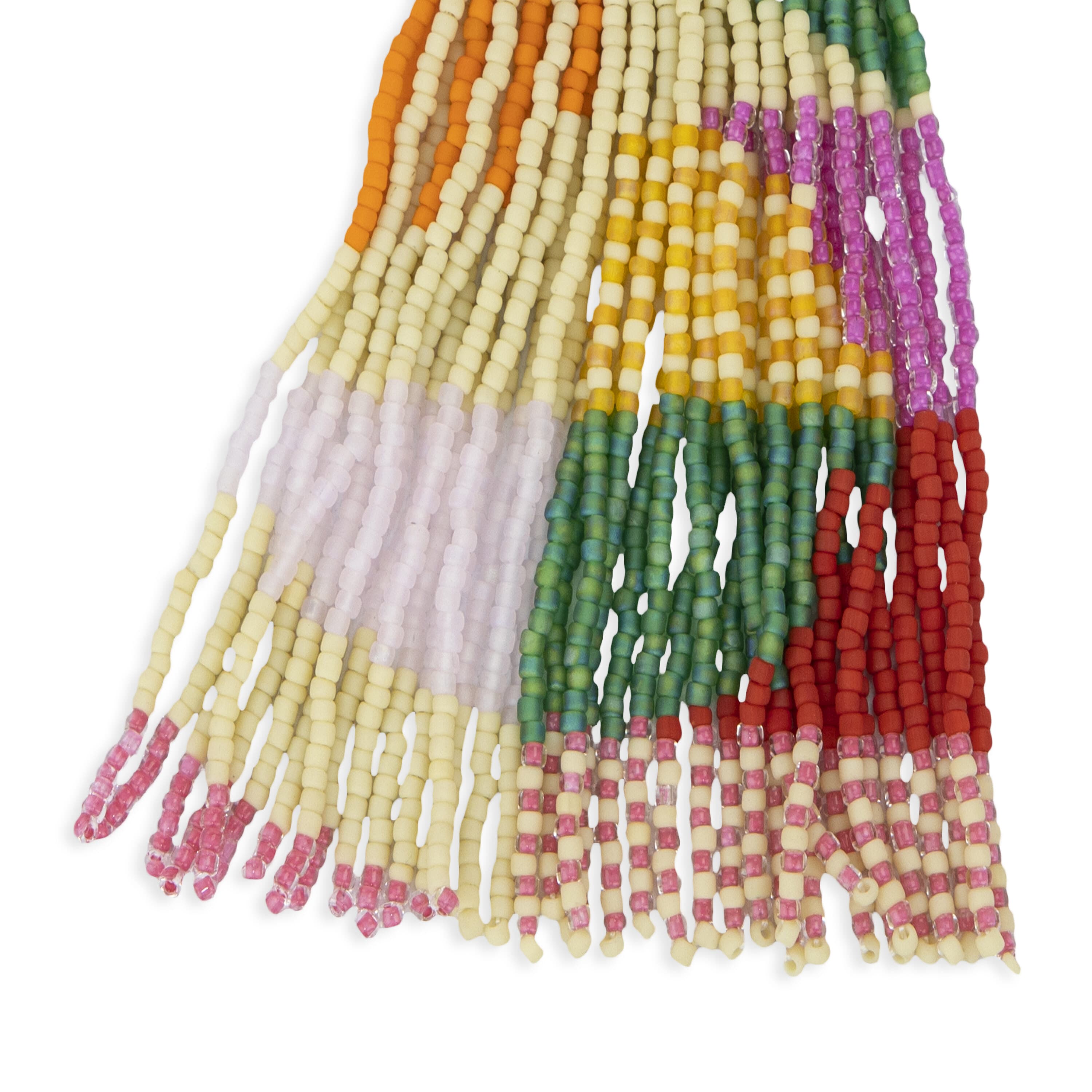The Sak Rasha Pendant Necklace - Beads - Rainbow Multi