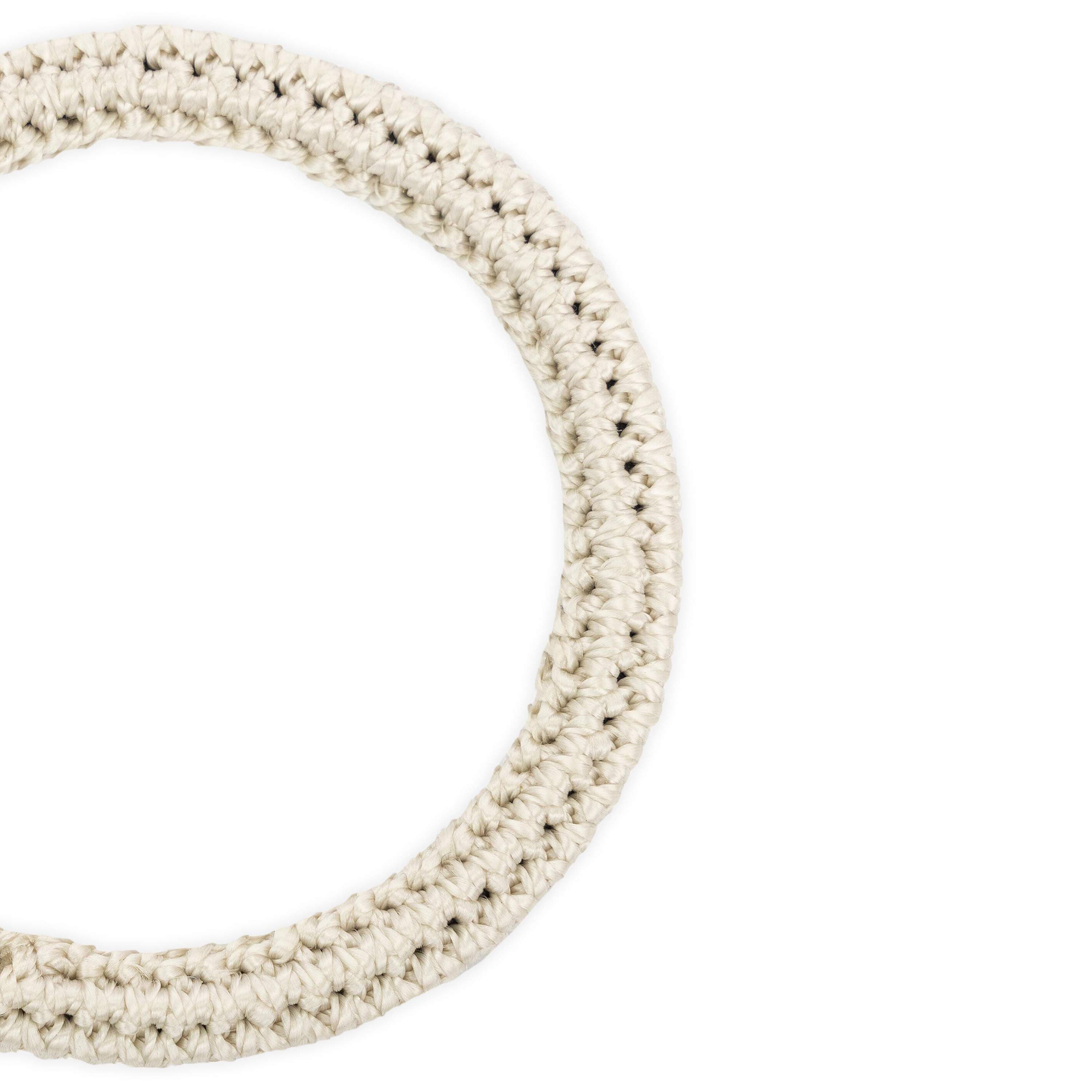 The Sak Finch Bangle - Hand Crochet - Natural