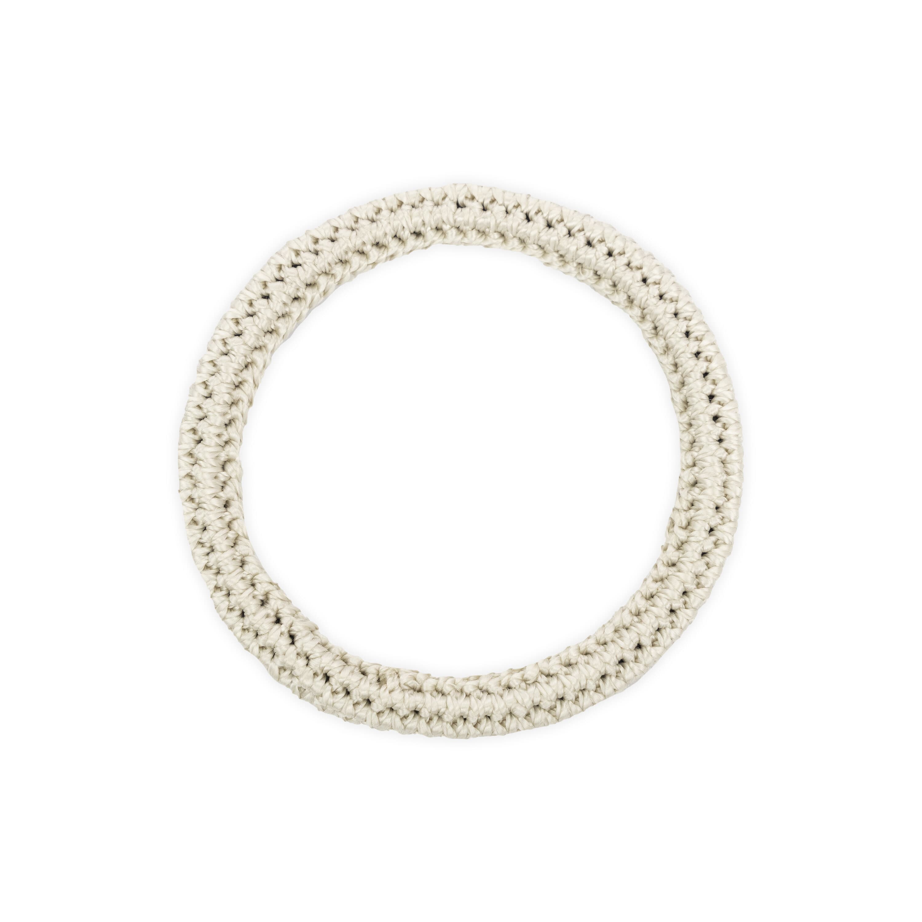 The Sak Finch Bangle - Hand Crochet - Natural