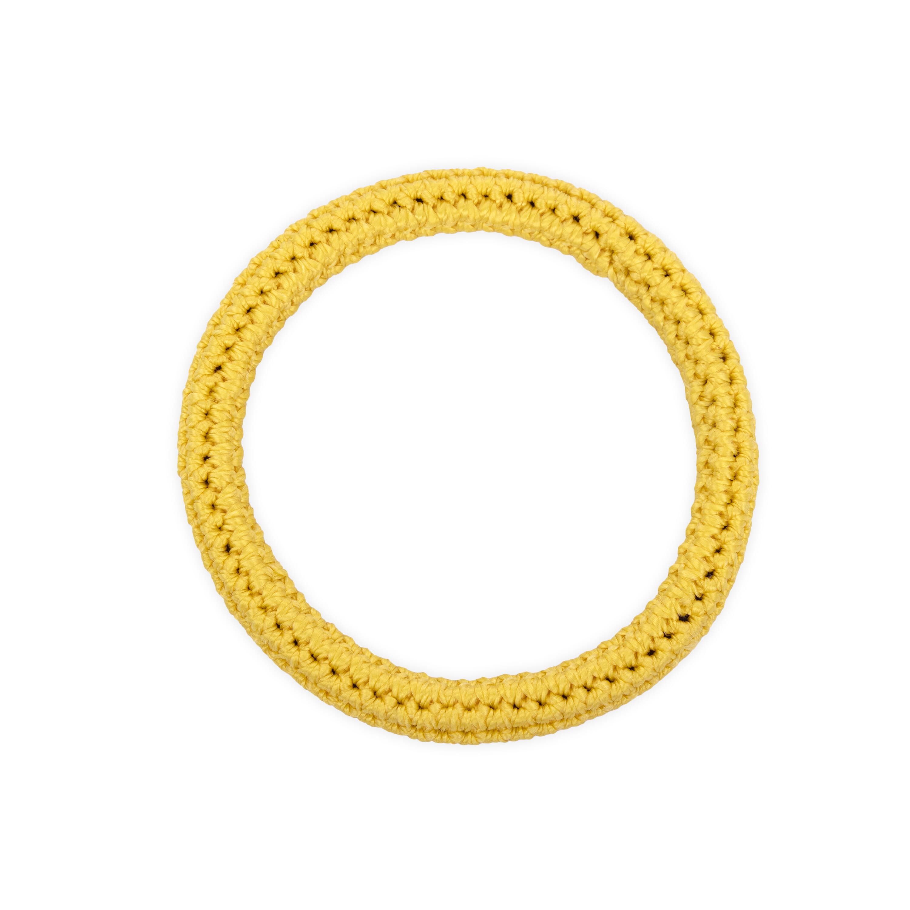 The Sak Finch Bangle - Hand Crochet - Lemon Drop