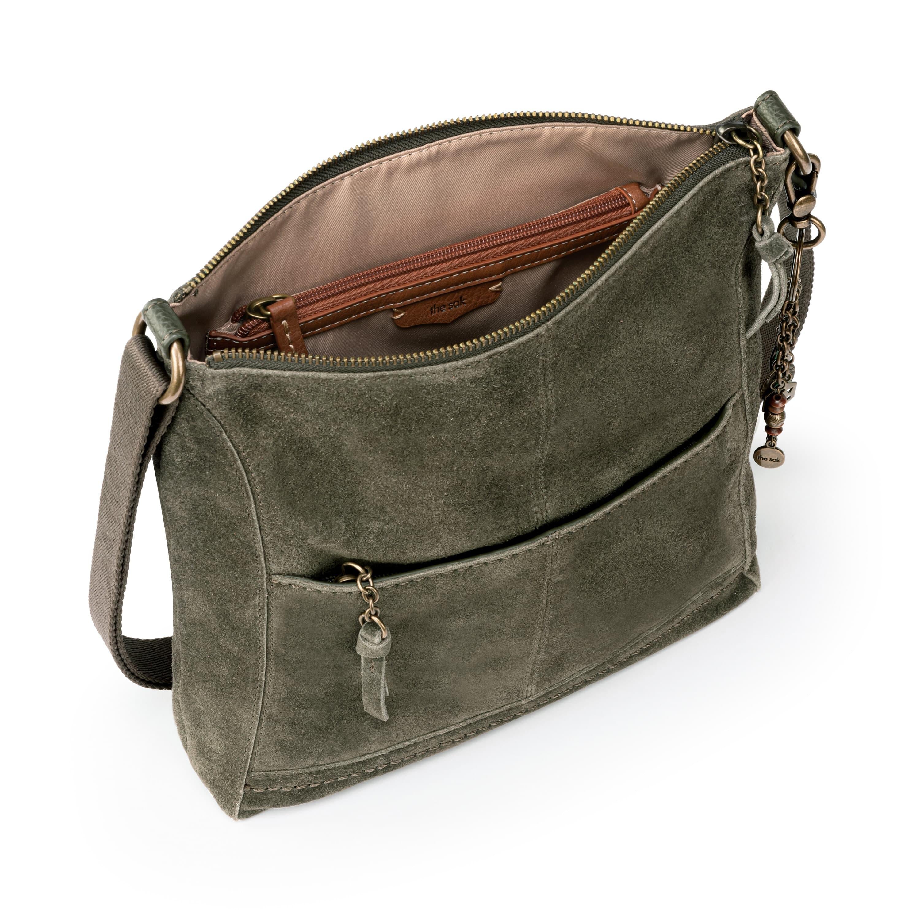 The Sak Lucia Crossbody - Leather - Moss Suede