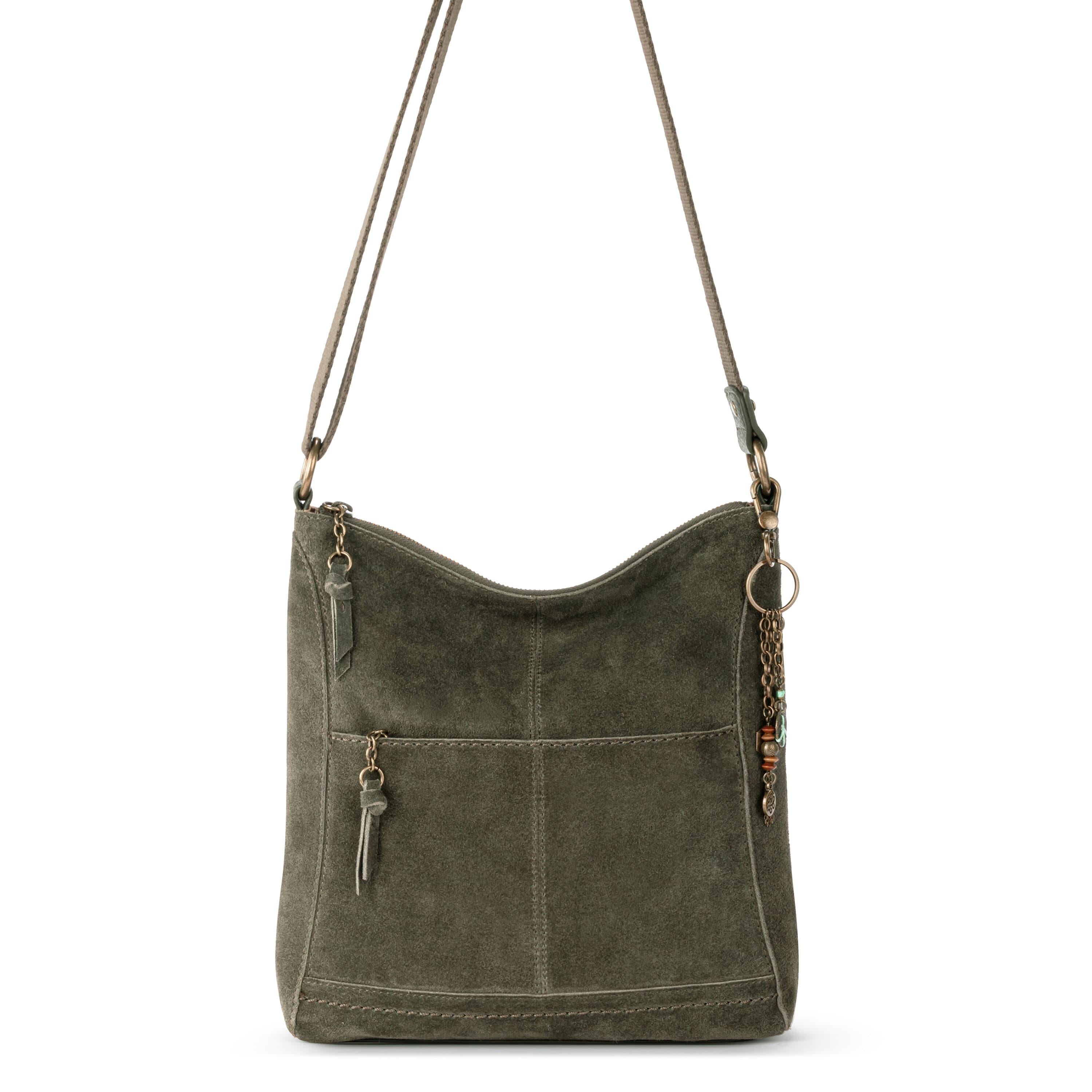 The Sak Lucia Crossbody - Leather - Moss Suede