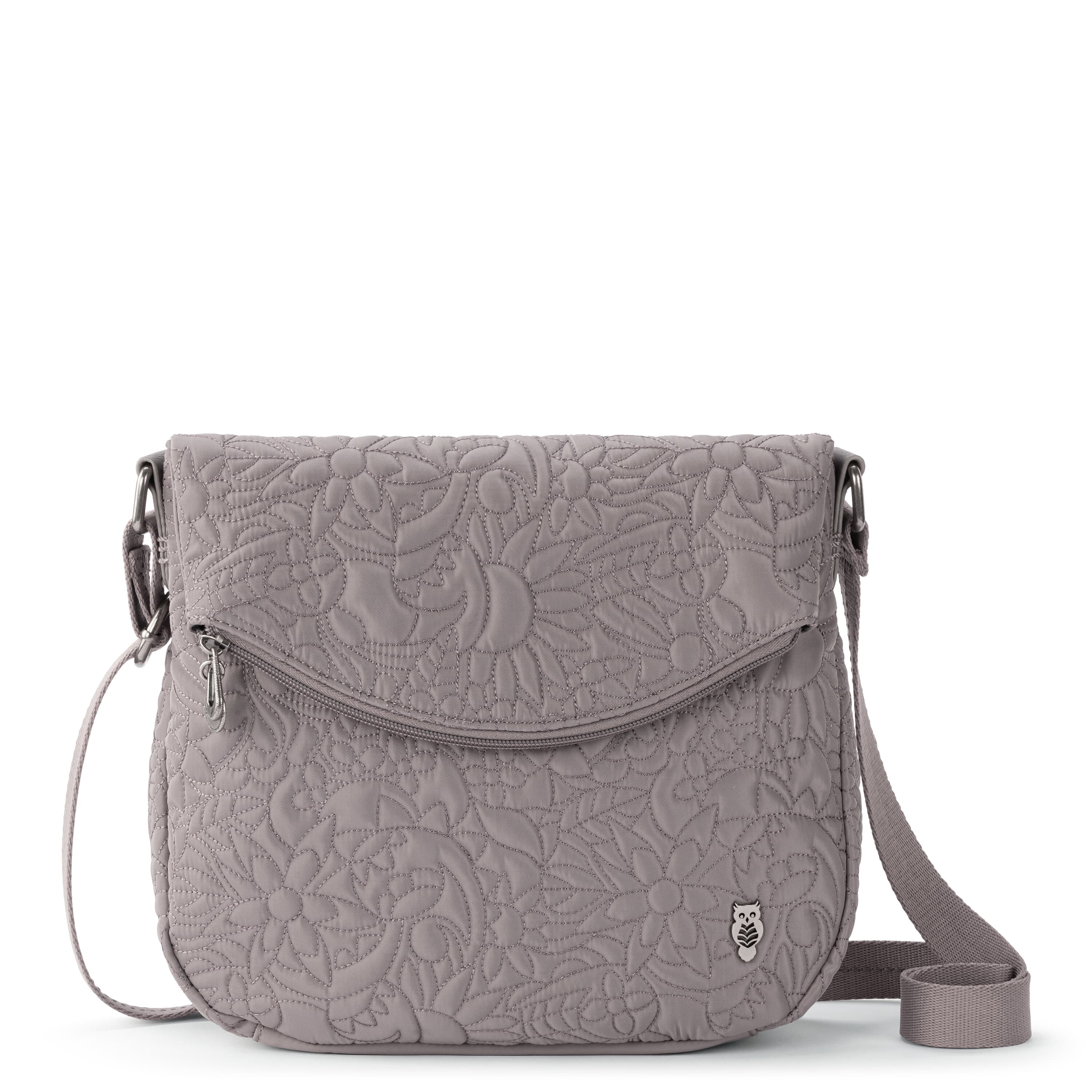Sakroots Foldover Crossbody - EcoTwill - Mushroom Spirit Desert Quilted