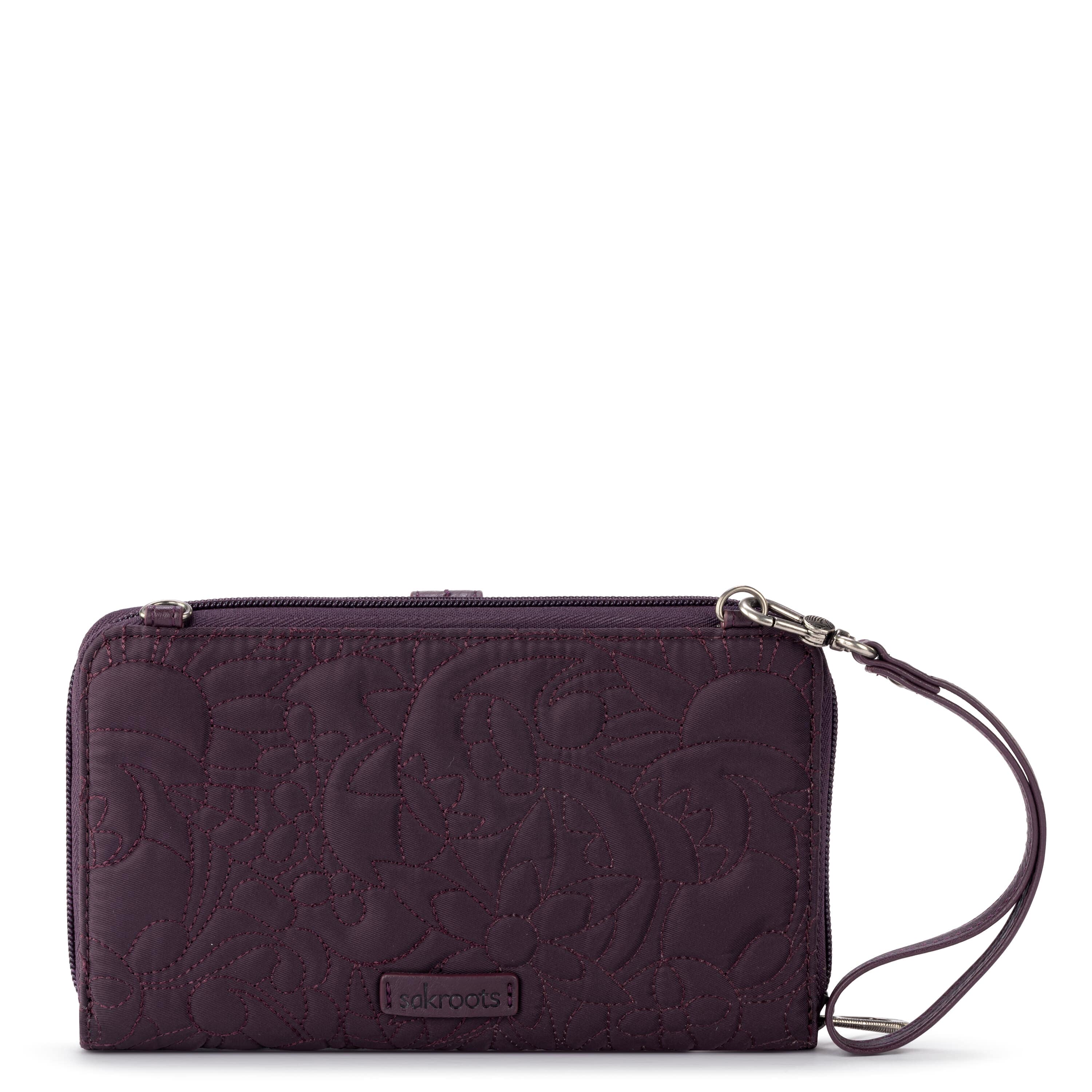 Sakroots Smartphone Wallet - EcoTwill - Aubergine Spirit Desert Quilted