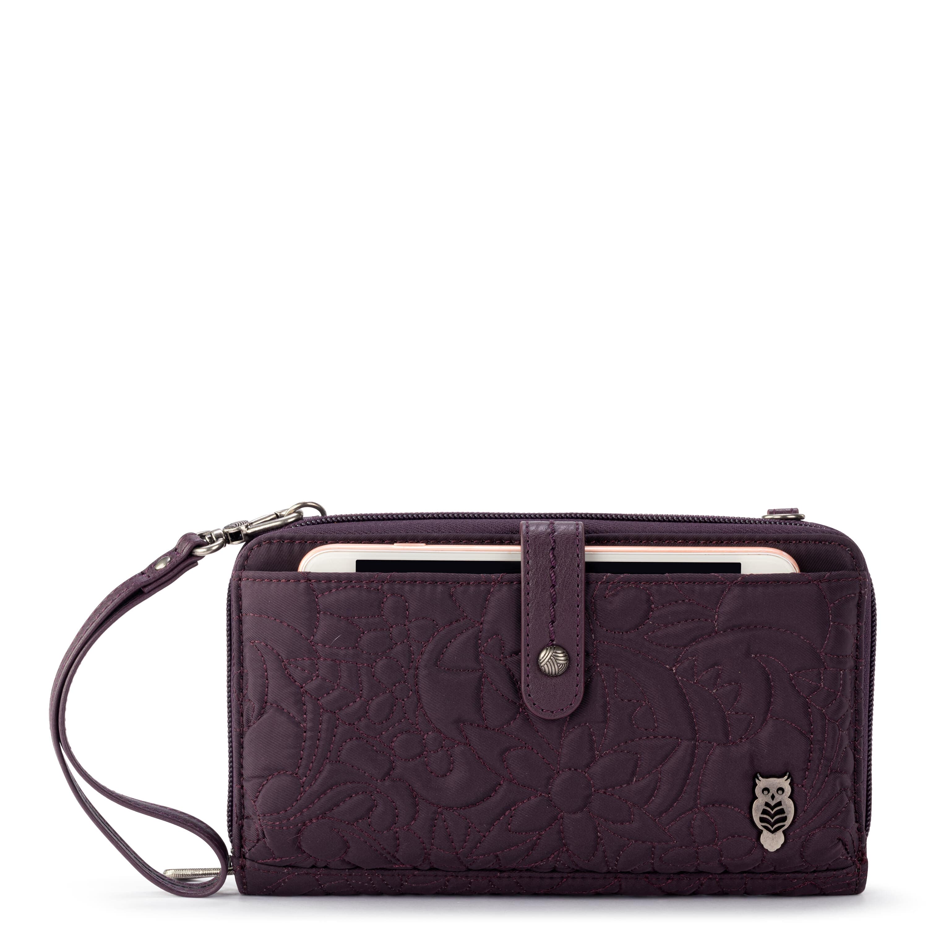 Sakroots Smartphone Wallet - EcoTwill - Aubergine Spirit Desert Quilted
