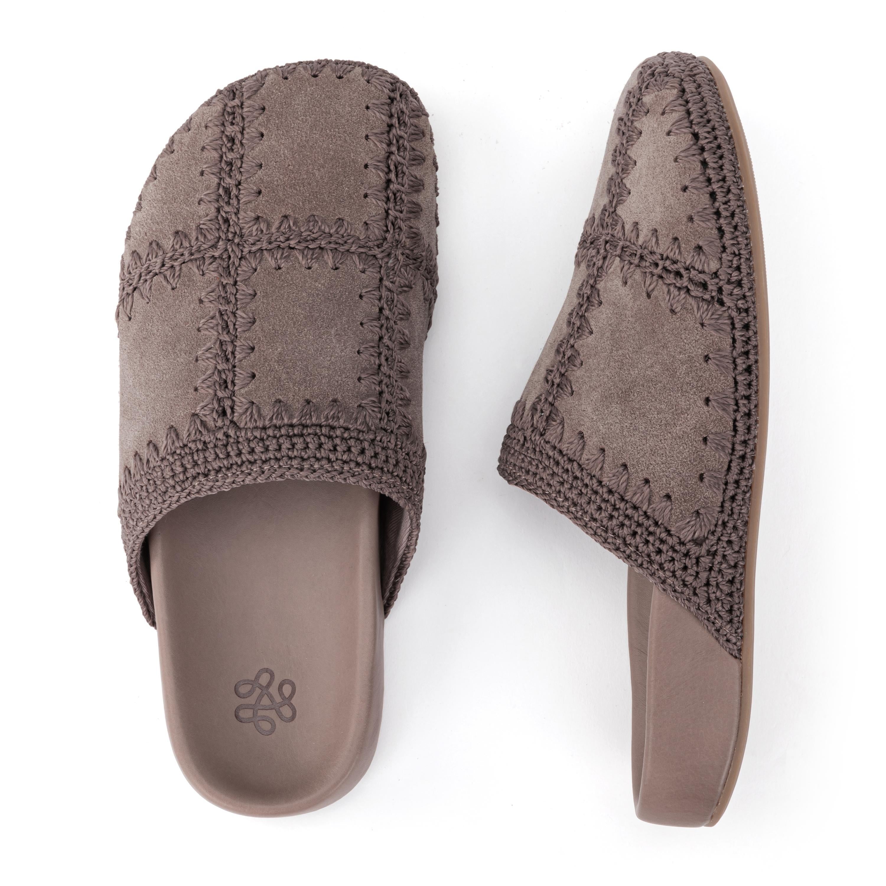 The Sak Bolinas Clog - Leather - Mushroom Suede Patch