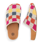 The Sak Bolinas Clog - Hand Crochet - Multi Check