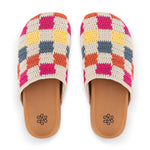 The Sak Bolinas Clog - Hand Crochet - Multi Check
