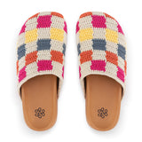 The Sak Bolinas Clog - Hand Crochet - Multi Check