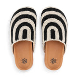 The Sak Bolinas Clog - Hand Crochet - Black Stripe