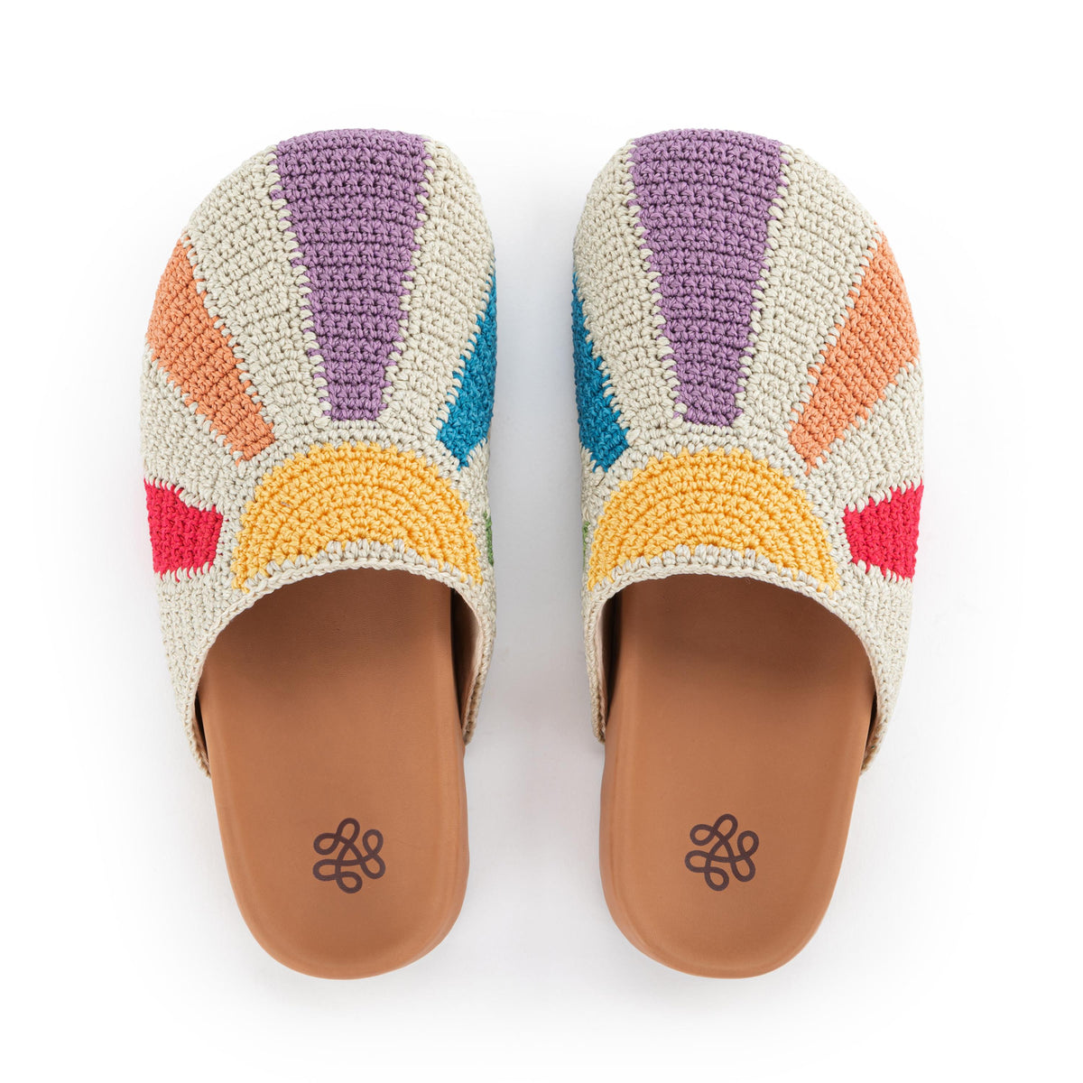 Bolinas Clog in Multi Sunbeam Crochet