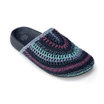 The Sak Bolinas Clog - Hand Crochet - Lapis Stripe