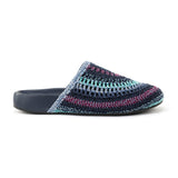 The Sak Bolinas Clog - Hand Crochet - Lapis Stripe