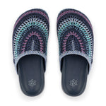 The Sak Bolinas Clog - Hand Crochet - Lapis Stripe