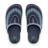 The Sak Bolinas Clog - Hand Crochet - Lapis Stripe