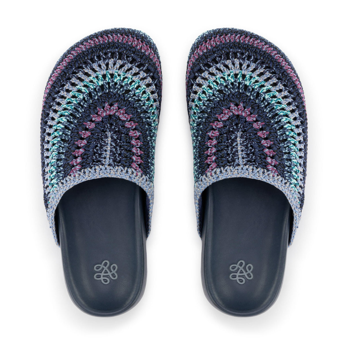 Bolinas Clog in Lapis Stripe Crochet