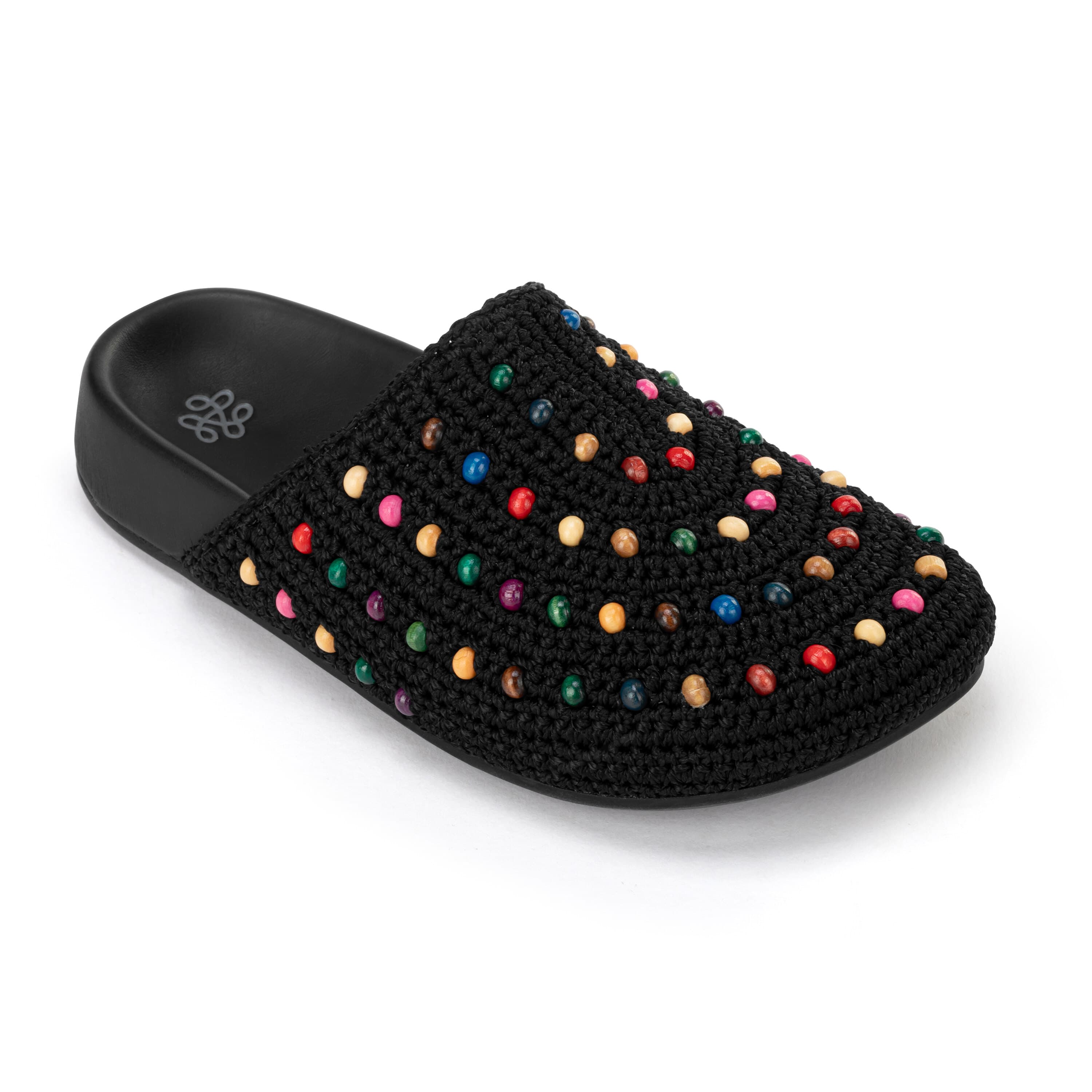 The Sak Bolinas Clog - Kids - Hand Crochet - Black Multi Beads
