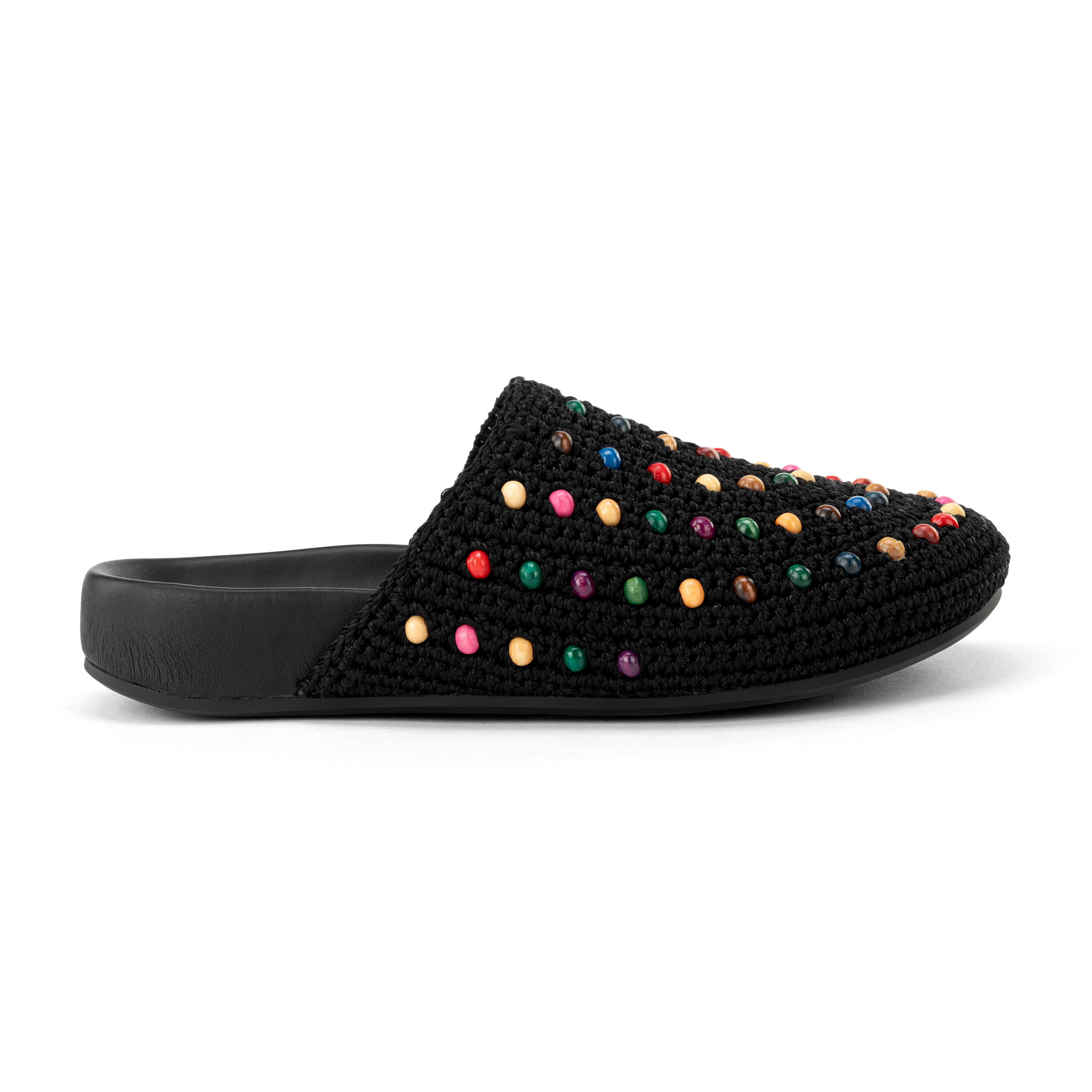 The Sak Bolinas Clog - Kids - Hand Crochet - Black Multi Beads
