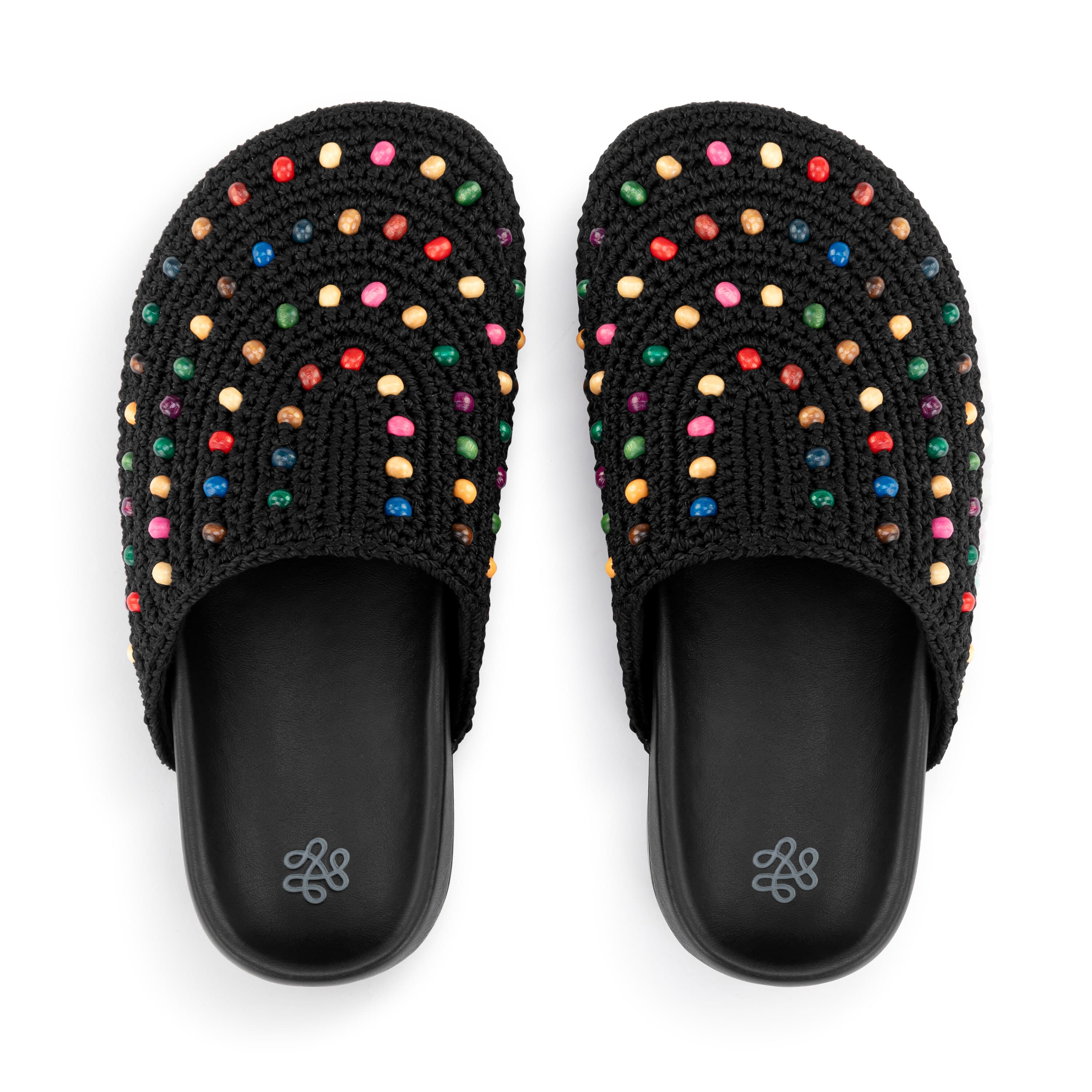 The Sak Bolinas Clog - Kids - Hand Crochet - Black Multi Beads