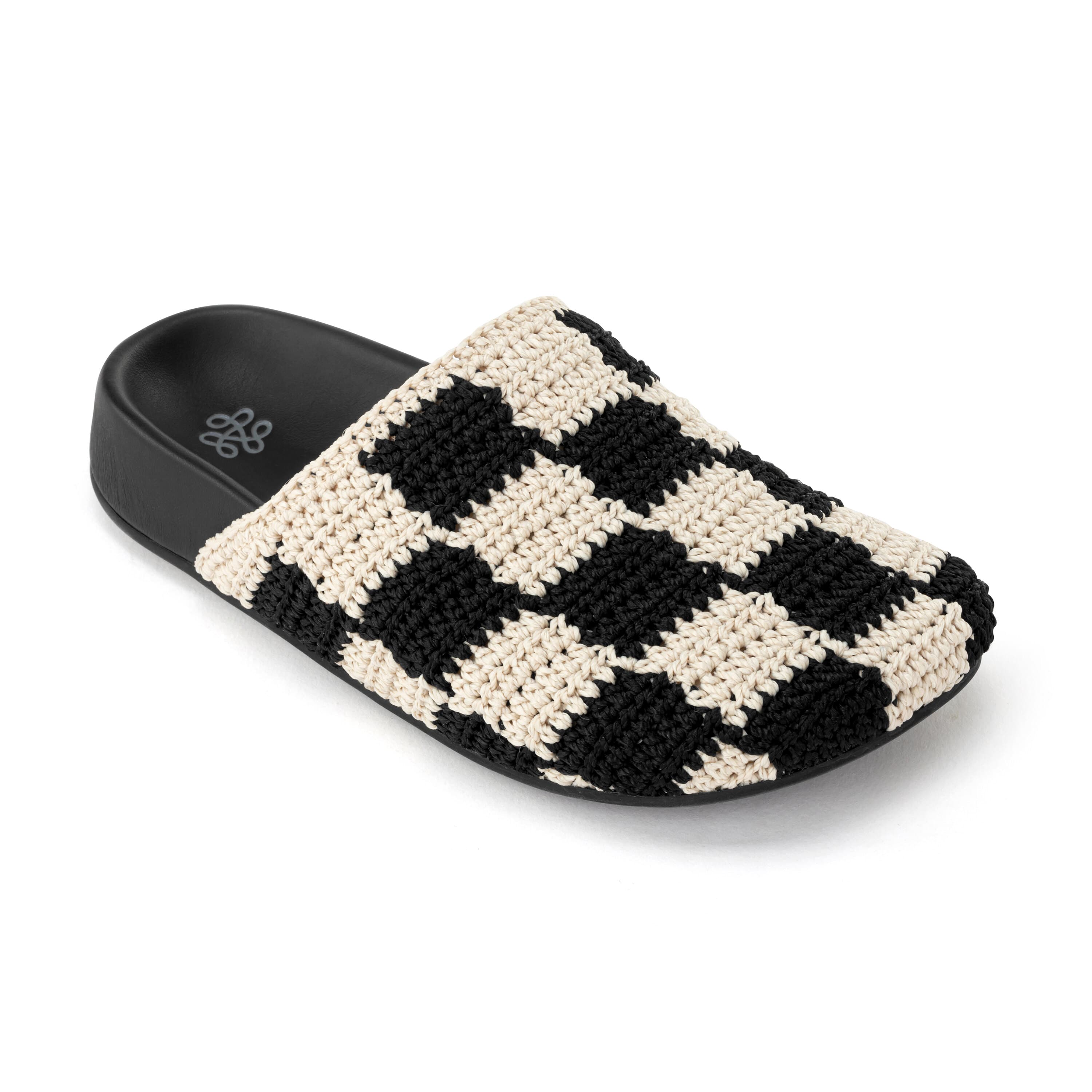 The Sak Bolinas Clog - Kids - Hand Crochet - Black Check
