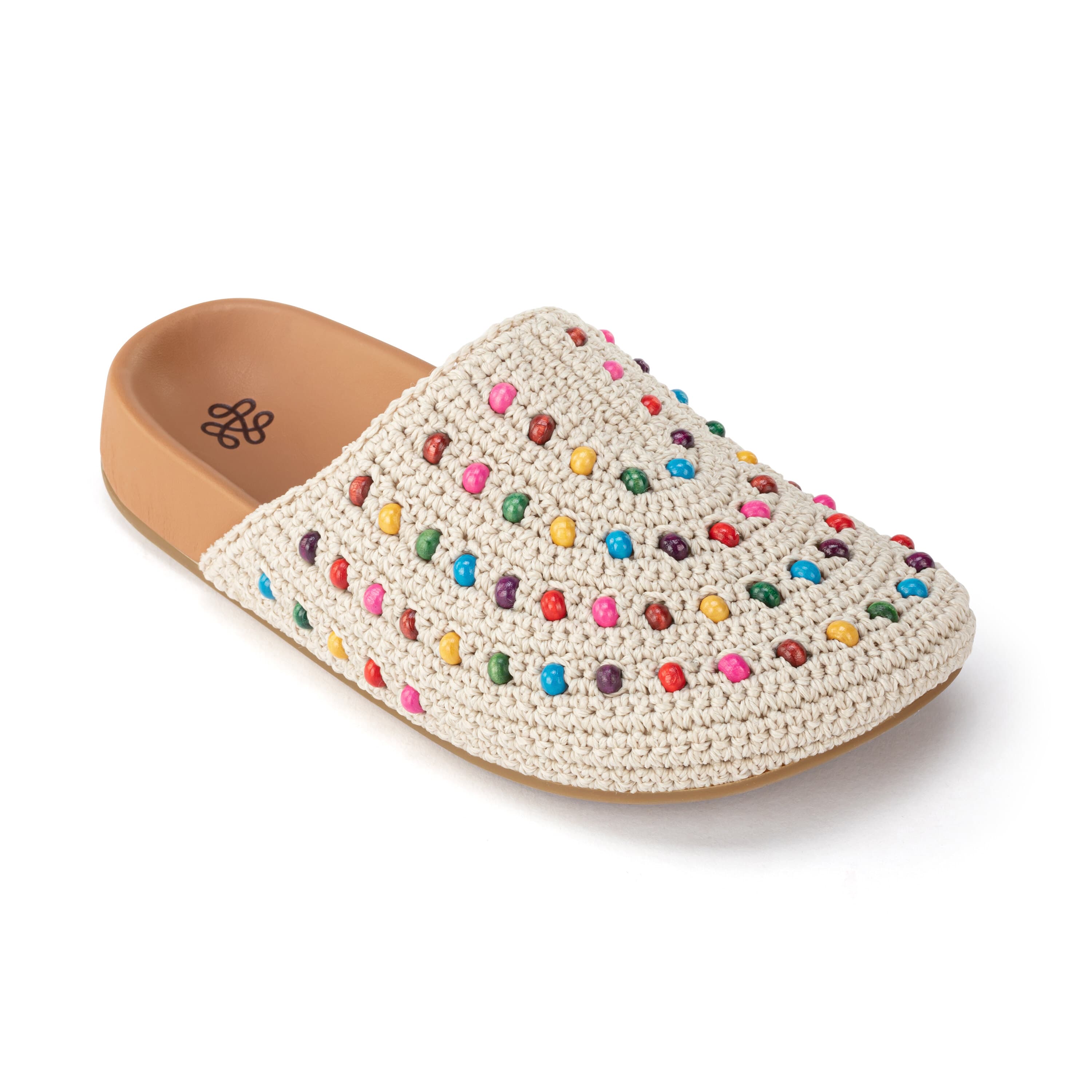 The Sak Bolinas Clog - Kids - Hand Crochet - Ecru Multi Beads