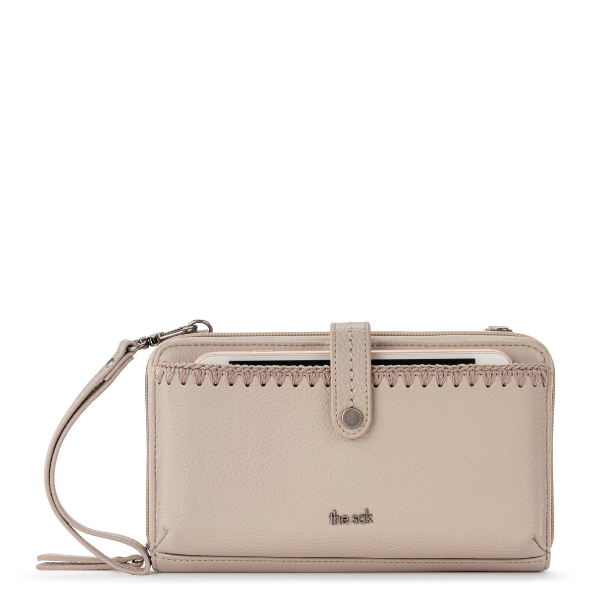 Iris Smartphone Wallet in Sand Leather