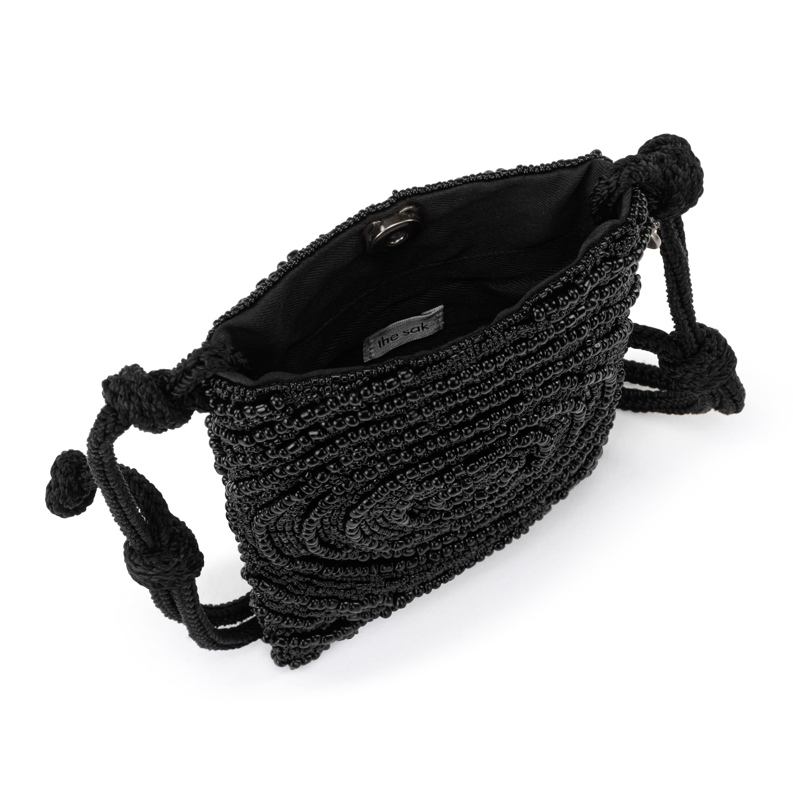 The Sak Josie Mini Crossbody - Hand Crochet - Black Circle Bead
