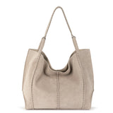 The Sak Los Feliz Large Tote - Leather - Sand Suede