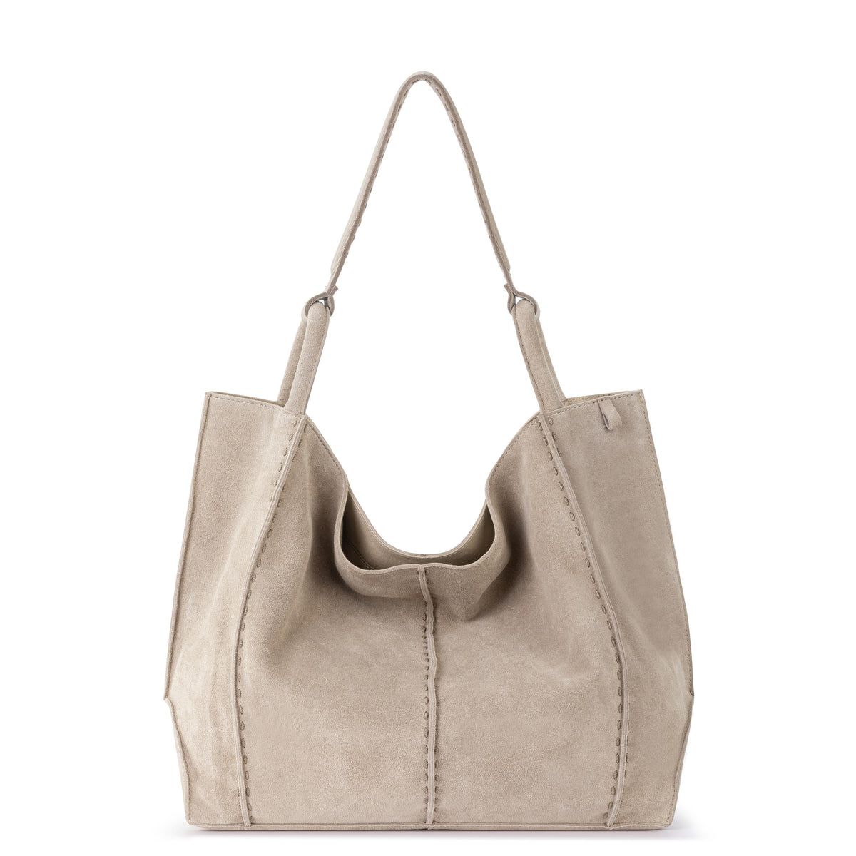Los Feliz Large Tote Bag in Sand Suede – The Sak display picture 3