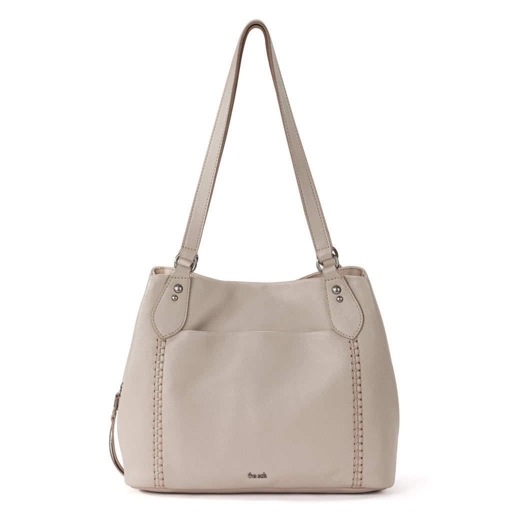 Melrose Satchel Bag in Sand Leather – The Sak