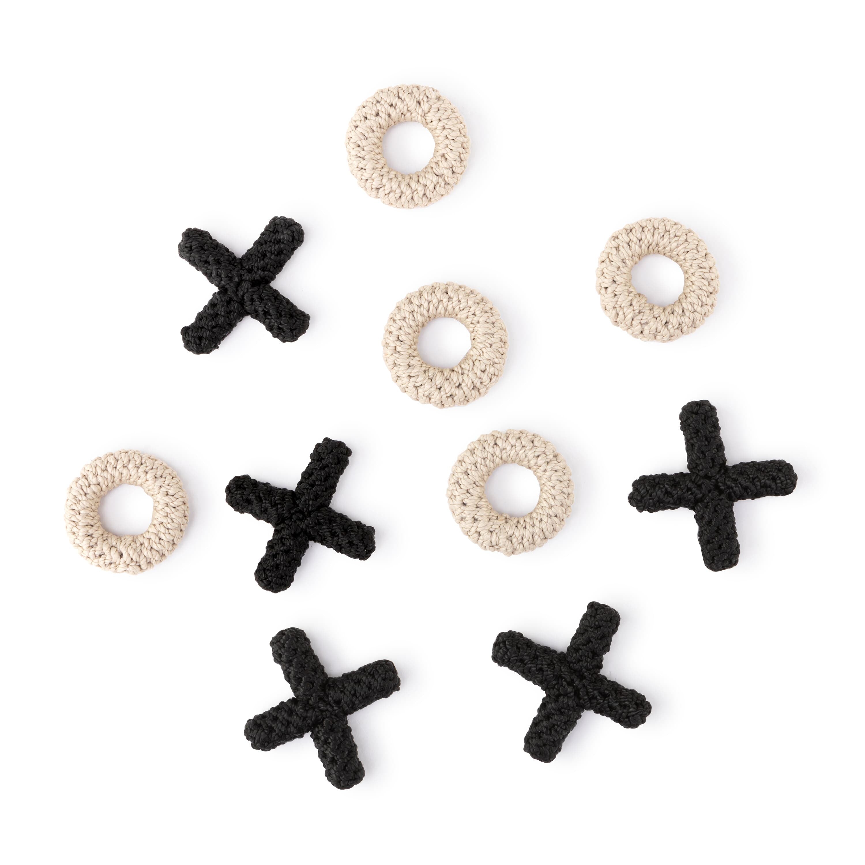 The Sak Brixton Tic-Tac-Toe Set - Hand Crochet - Black Multi