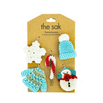 The Sak Yarnicharmz 5 Pack - Hand Crochet - Winter Wonderland