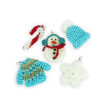 The Sak Yarnicharmz 5 Pack - Hand Crochet - Winter Wonderland