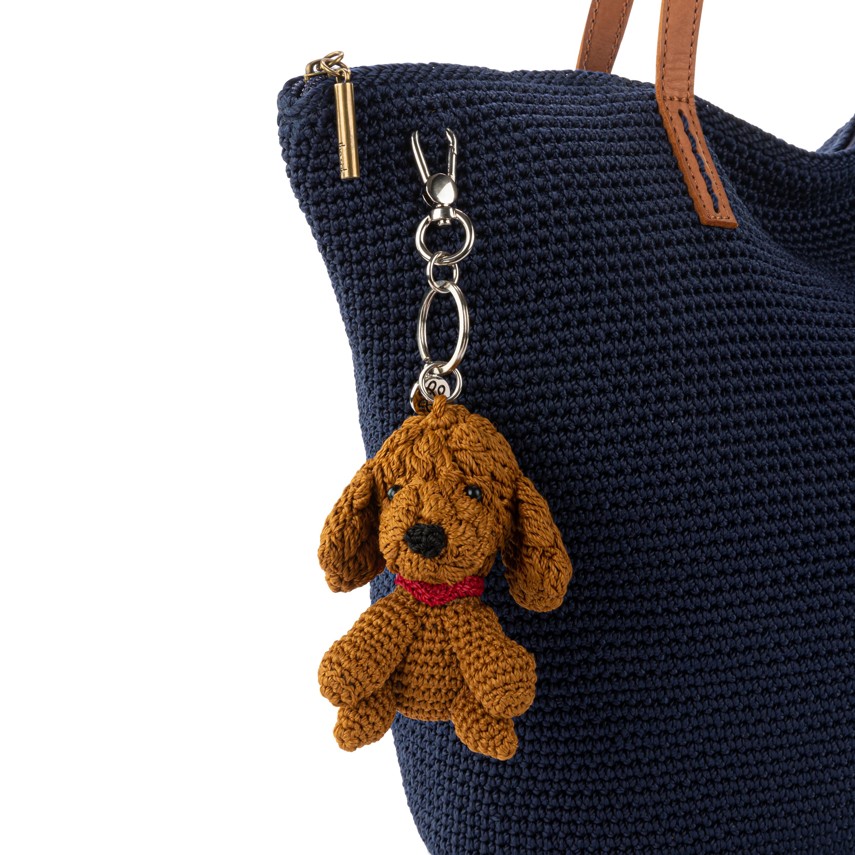 The Sak Yarnicharmz Dangle - Hand Crochet - Golden Labradoodle