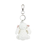The Sak Yarnicharmz Dangle - Hand Crochet - White Poodle