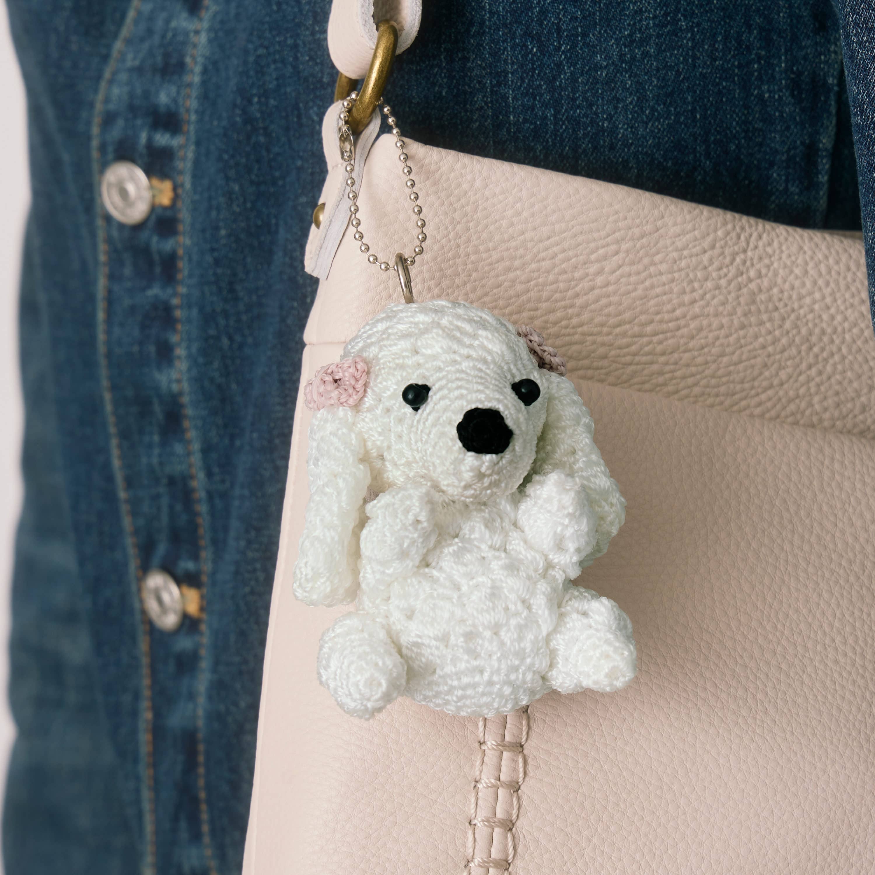 RANCLIC【Poodle cocoon coat 】アイボリー Yarnicharmz Dangle in White Poodle Crochet – The Sak
