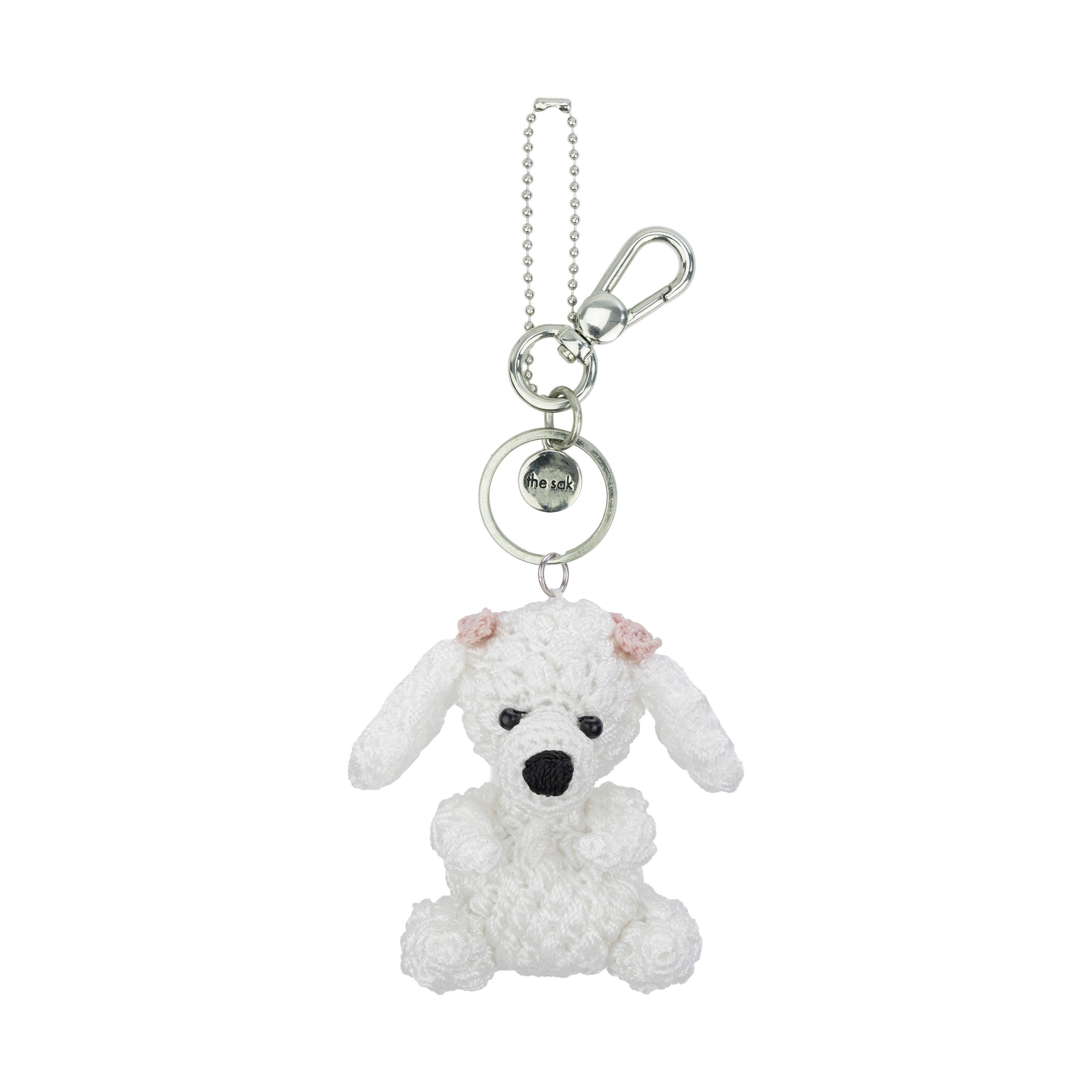 Yarnicharmz Dangle in White Poodle Crochet – The Sak