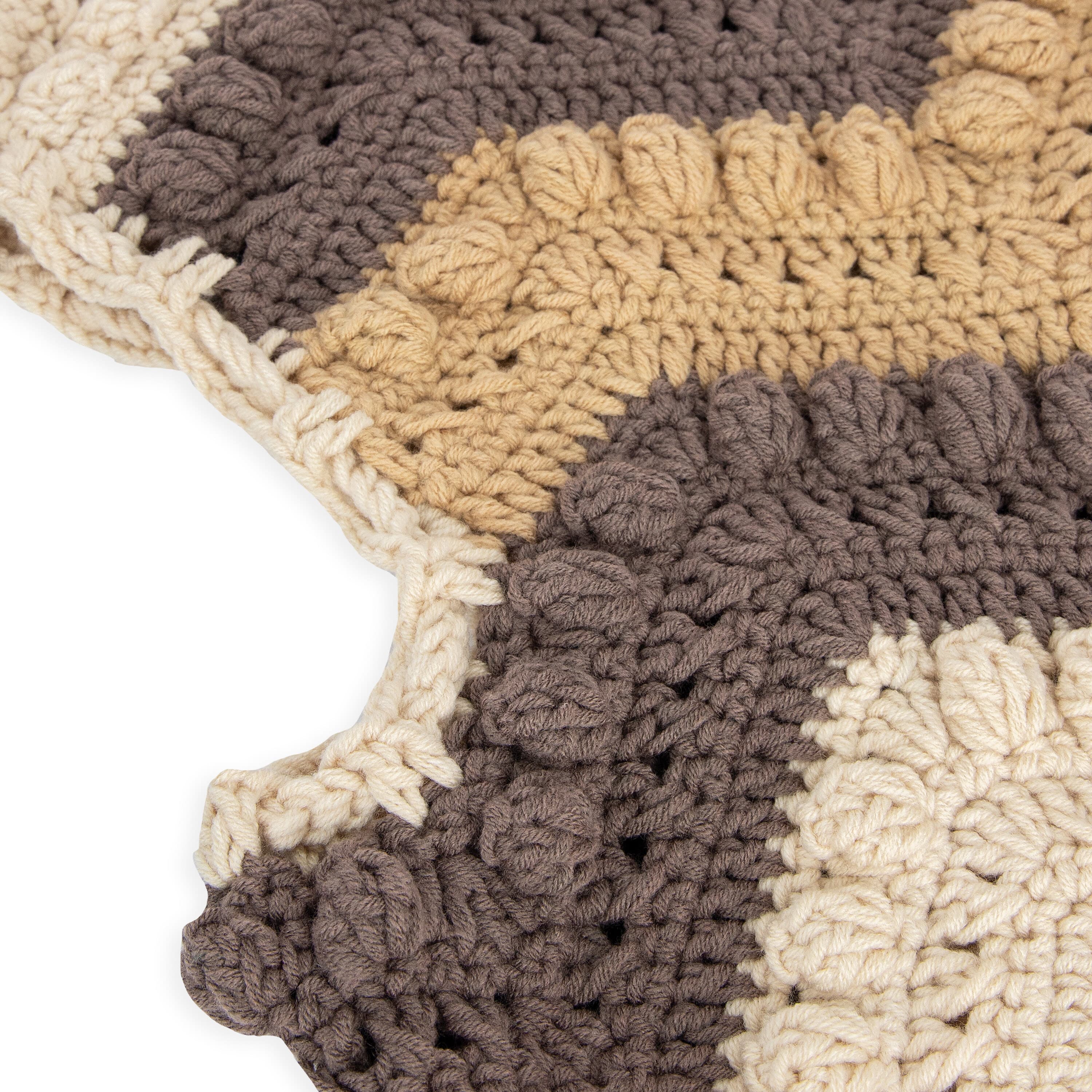The Sak Haven Balaclava Gloves Set - Hand Crochet - Neutral Multi